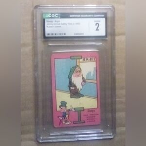 Jiminy Cricket Safety First CGC Graded Sleepy Card